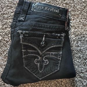 Excellent condition Celine skinny size 24 black Rock Revivals